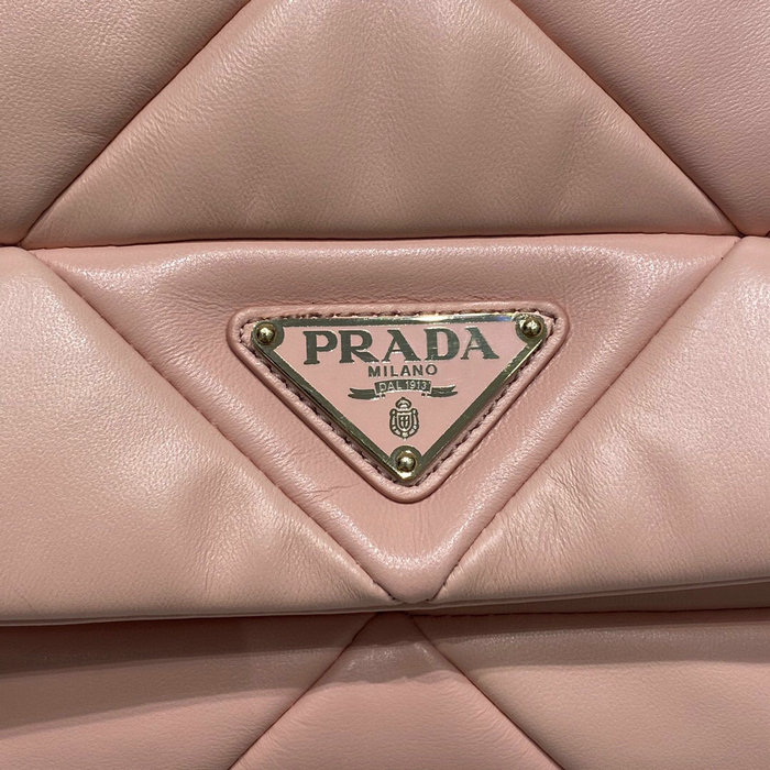 Prada System Nappa Leather Patchwork Bag Pink 1BD291