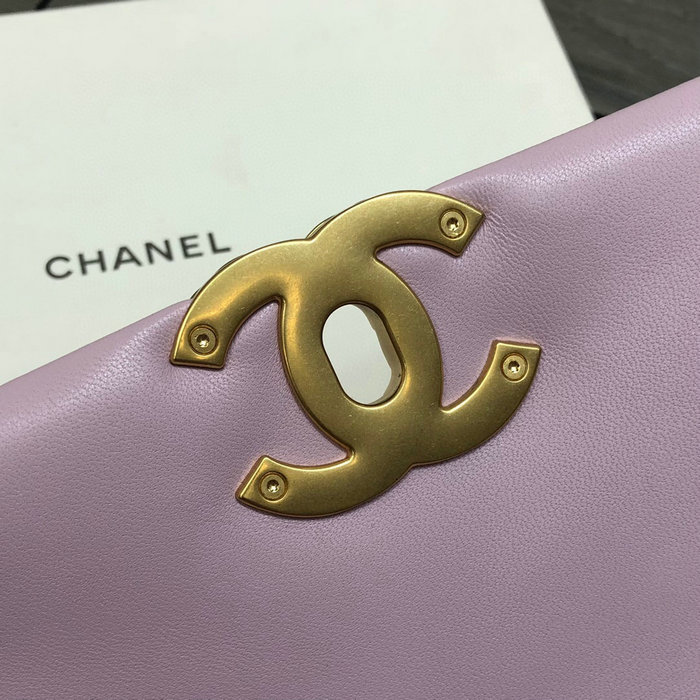 Chanel 19 Lambskin Flap Bag Pink AS1160