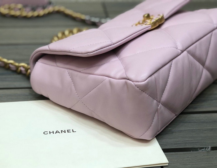 Chanel 19 Lambskin Large Flap Bag Pink AS1161