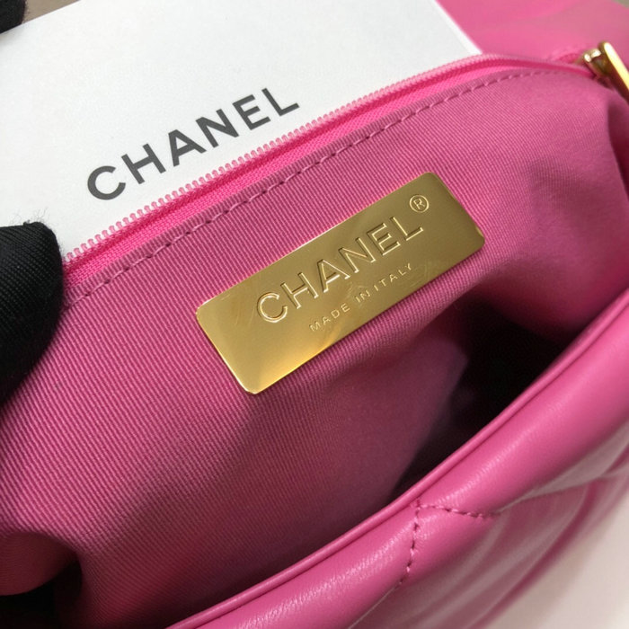 Chanel 19 Lambskin Large Flap Bag Rose AS1161