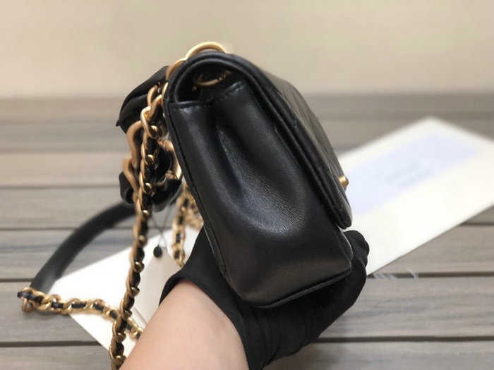 Chanel Lambskin Flap Bag Black AS2388