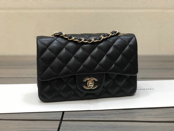 Classic Chanel Lambskin Small Flap Bag Black CF1116