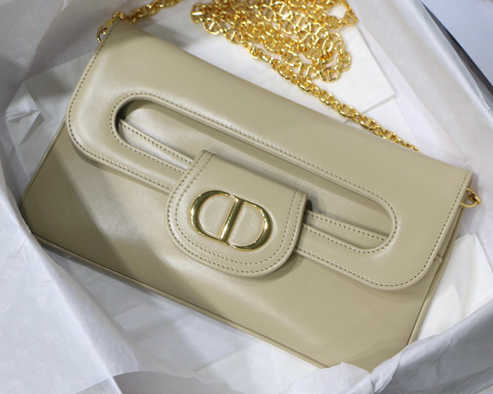 Dior Medium Diordouble Bag White M8018