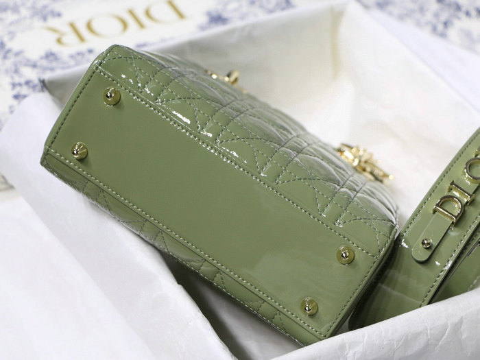 My Lady Dior Patent Bag Green M8001