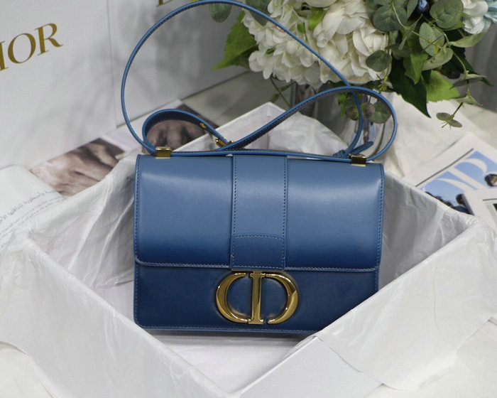 Dior 30 Montaigne Calfskin Bag Blue M90301