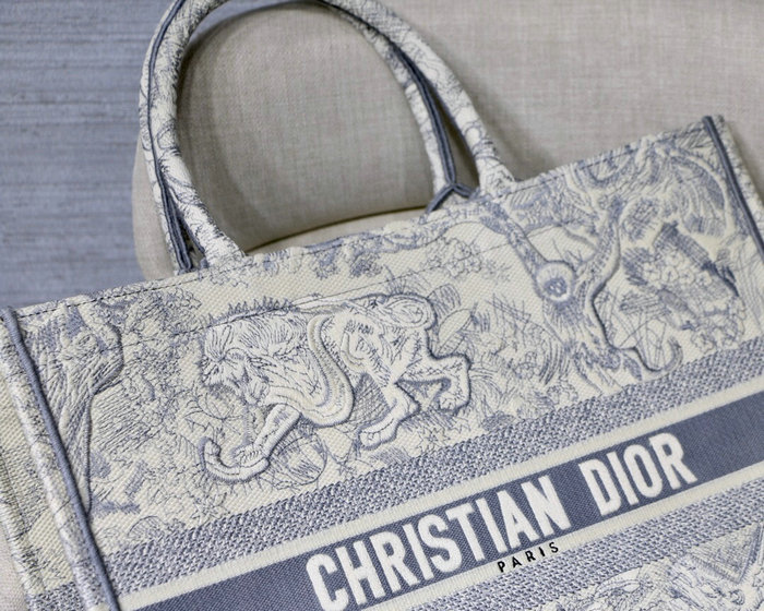 Dior Embroidered Canvas Book Tote M128663