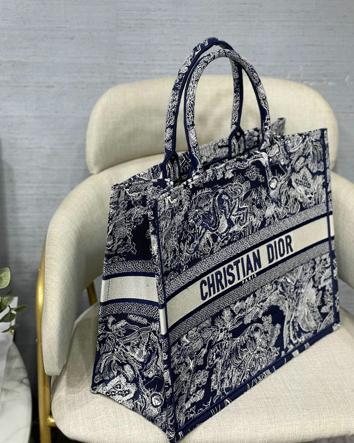 Dior Embroidered Canvas Book Tote M128664