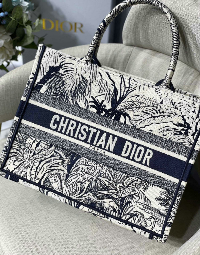 Dior Embroidered Canvas Book Tote M128669