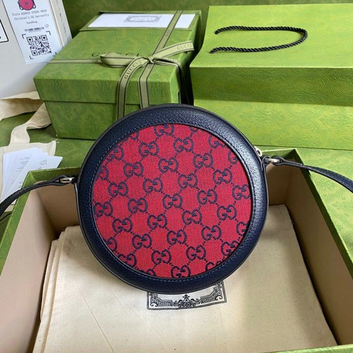 Gucci GG Multicolour Shoulder Bag Red 658825