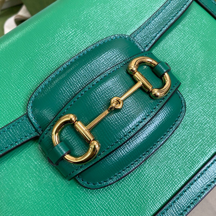 Gucci Horsebit 1955 Small Shoulder Bag Green 602204