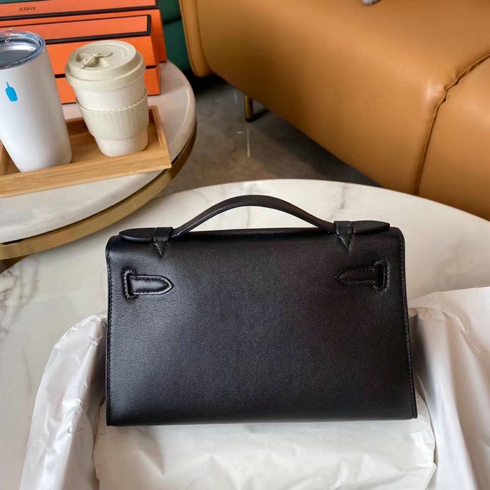 Hermes Swift Kelly Pochette Black HK2210