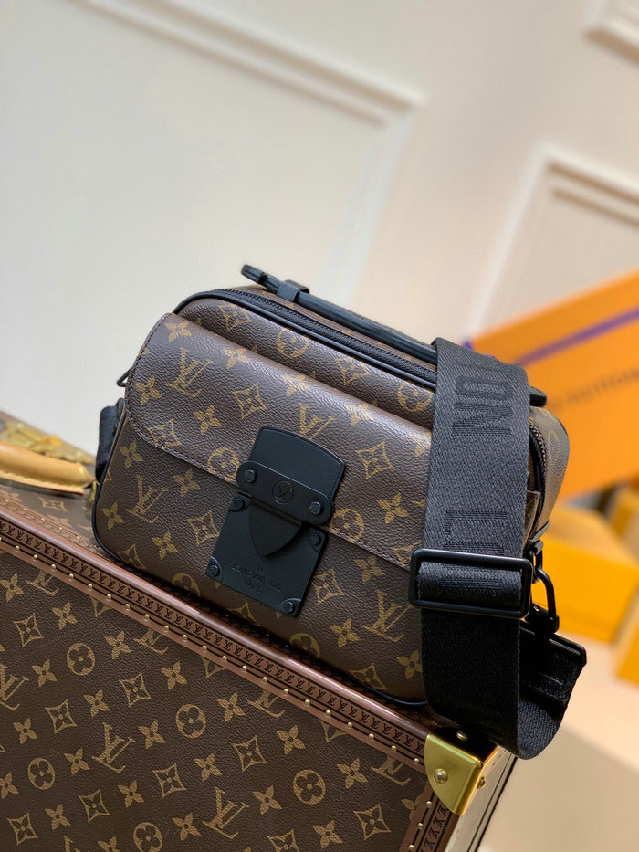 Louis Vuitton S Lock Messenger Black M45806