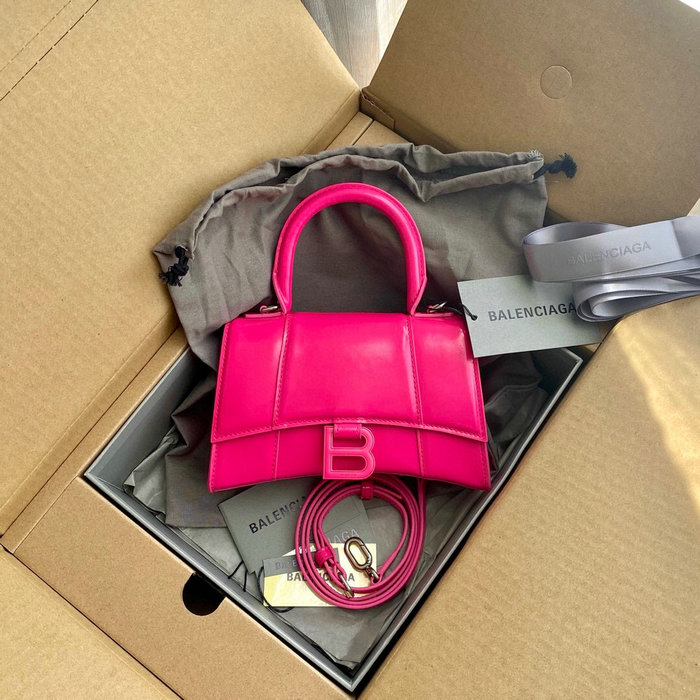 Balenciaga Box calfskin Hourglass Top Handle Bag B59356A3