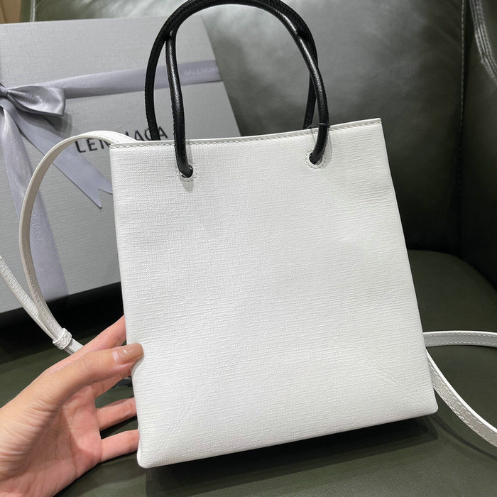 Balenciaga XXS Shopping Tote Bag White 572411