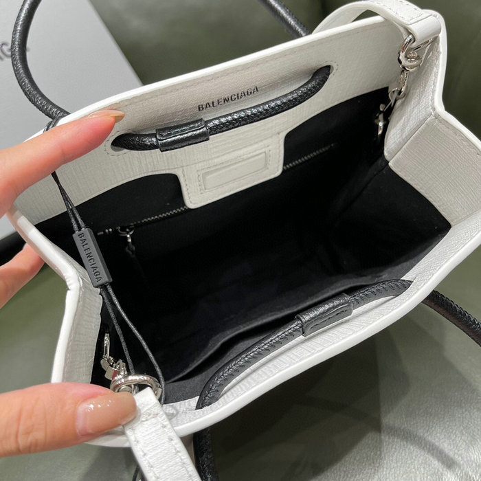 Balenciaga XXS Shopping Tote Bag White 572411