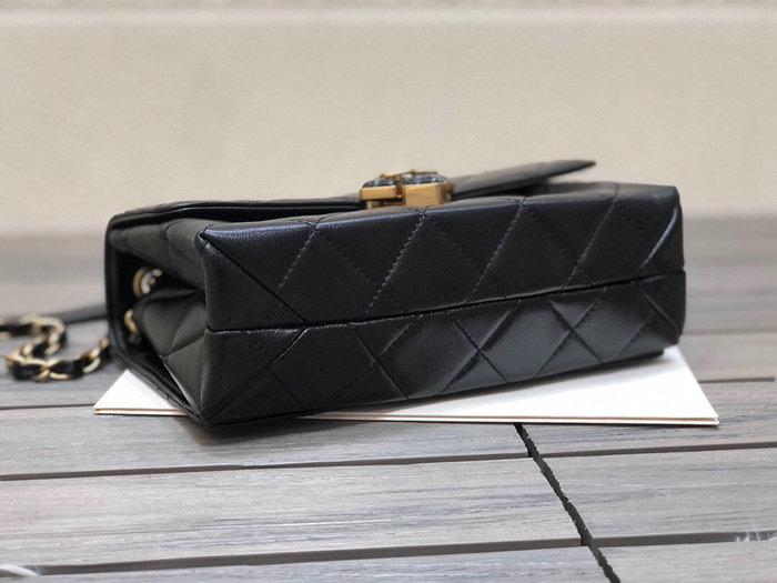 Chanel Lambskin Small Flap Bag Black AS2634