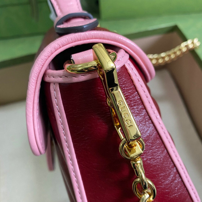 Gucci GG Marmont Mini Top Handle Bag Red 583571