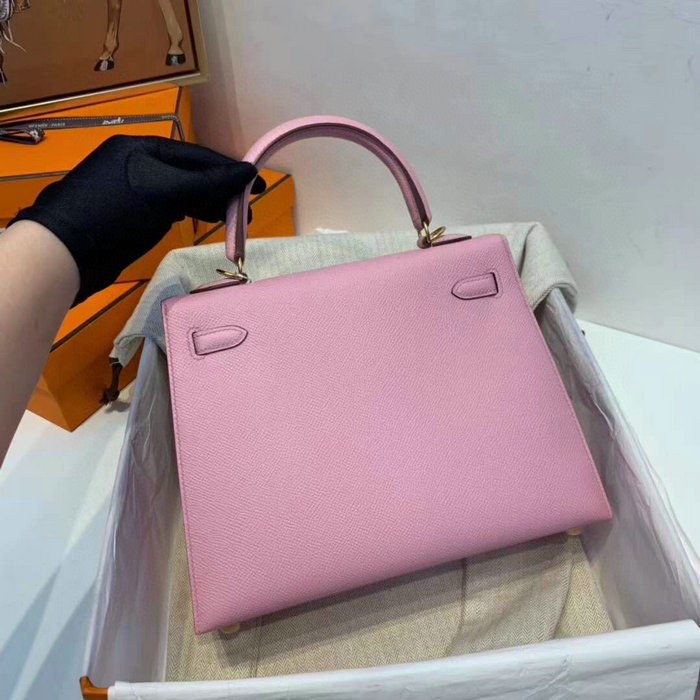 Hermes Epsom Leather Kelly Bag Pink HK283221