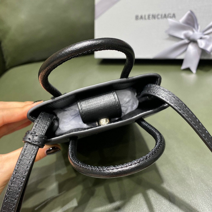 Balenciaga Shopping Phone Holder Black 593826