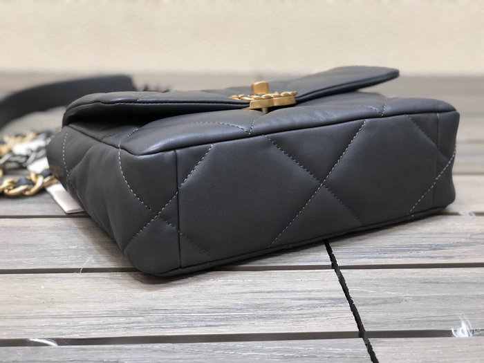 Chanel 19 Lambskin Flap Bag Grey AS1160