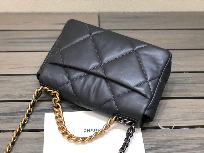 Chanel 19 Lambskin Flap Bag Grey AS1160