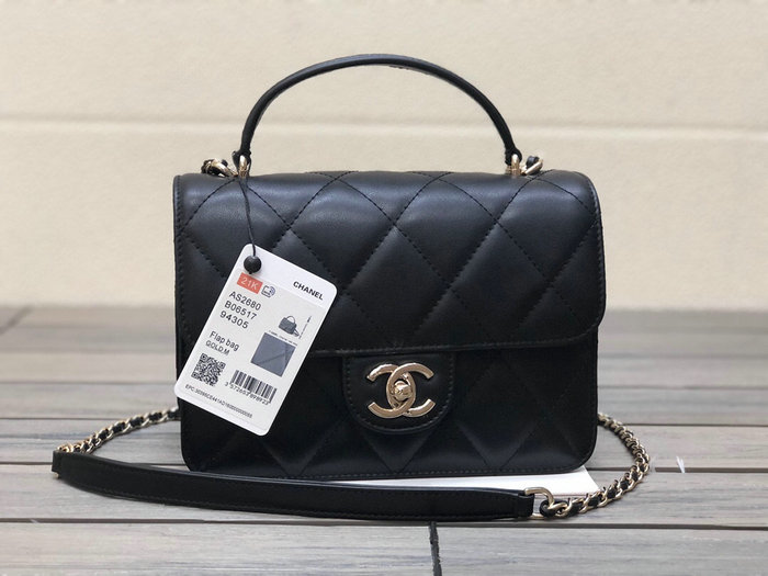 Chanel Small Flap Bag with Top Handle AS2680