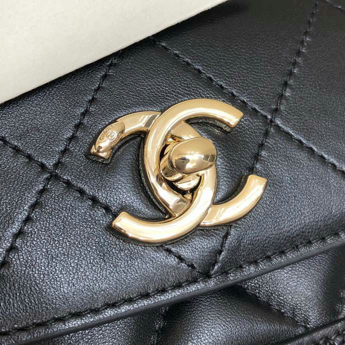 Chanel Small Lambskin Flap Bag Black AS2742