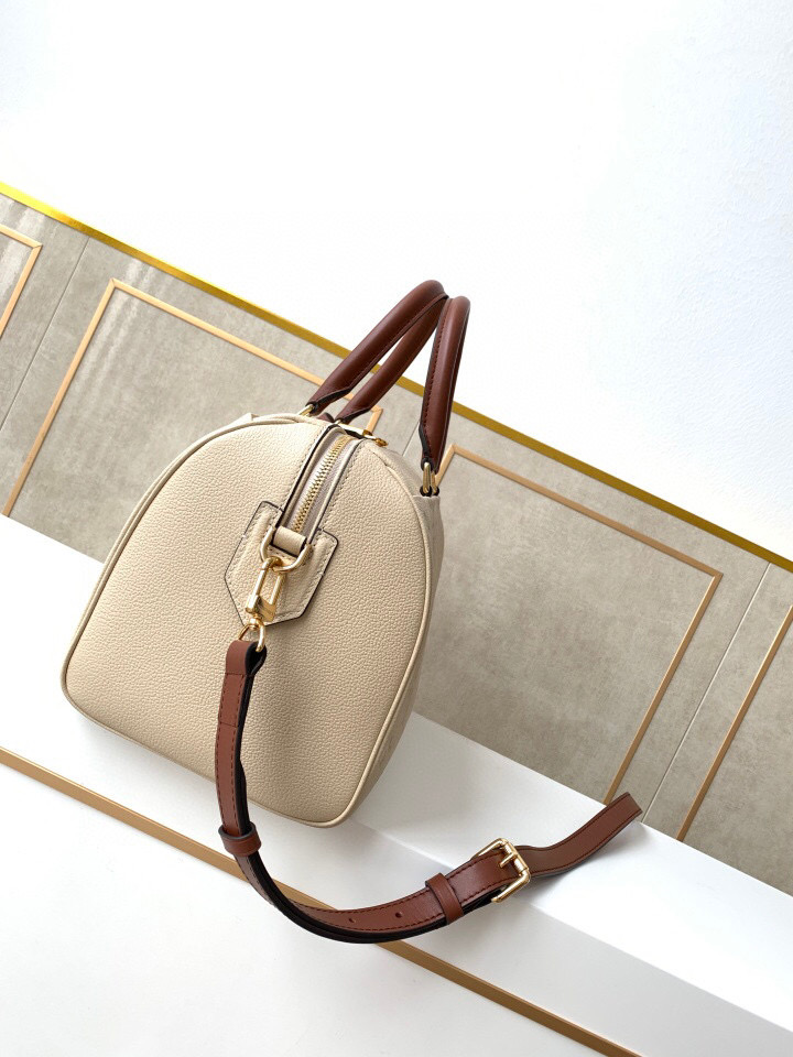 Louis Vuitton Monogram Empreinte Speedy Bandoulier Cream M44736