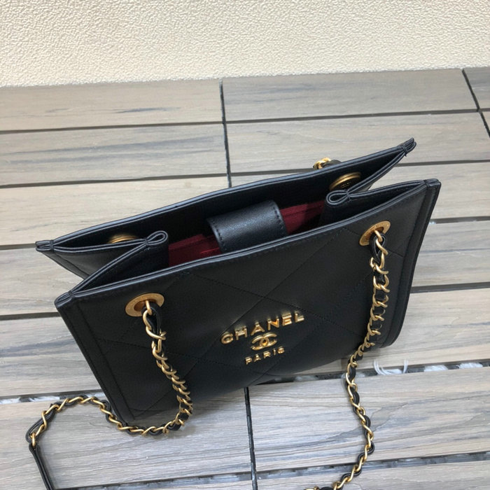 Chanel Calfskin Small Shopping Bag Black AS2750