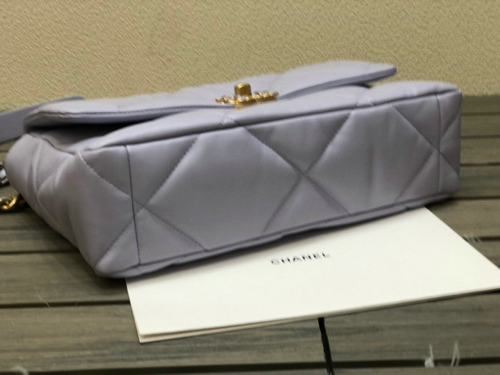 Chanel 19 Lambskin Large Flap Bag Light Purple AS1161