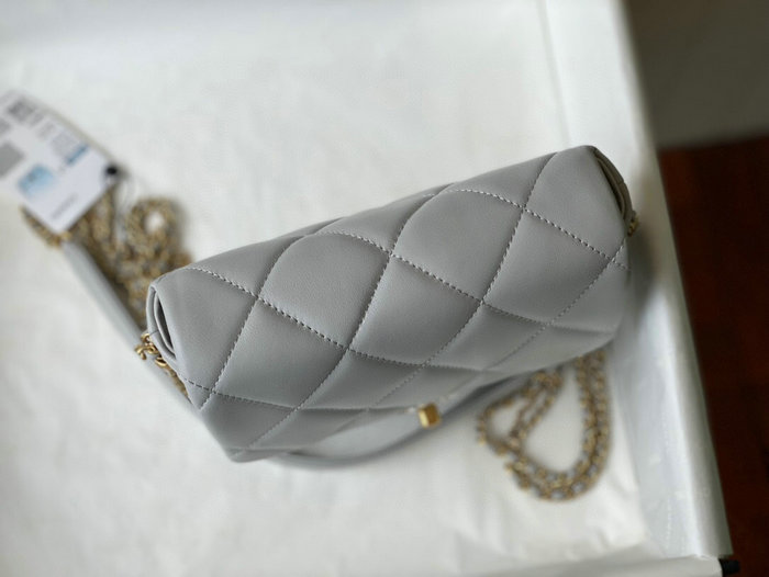 Chanel Mini Flap Bag Grey AS2588