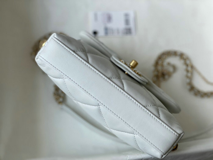 Chanel Mini Flap Bag White AS2588