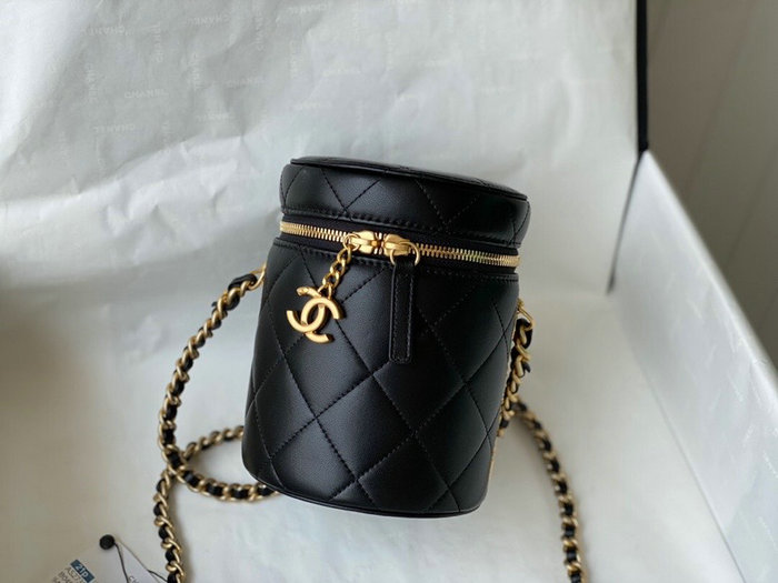 Chanel Small Vanity Case Black AS2735