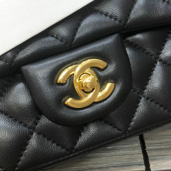 Classic Chanel Lambskin Small Flap Bag Black CF1116