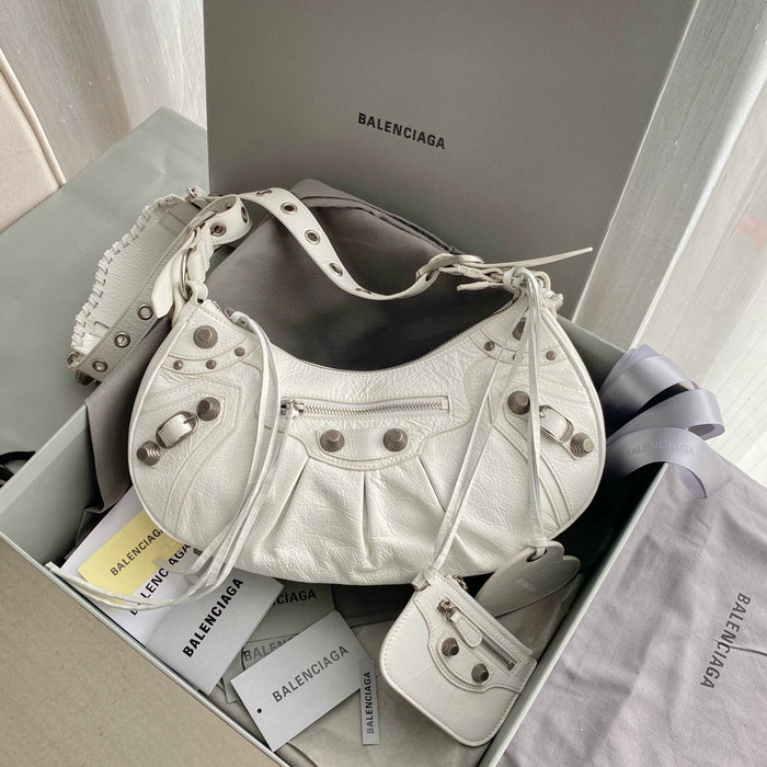 Balenciaga Le Cagole Shoulder Bag White B67137