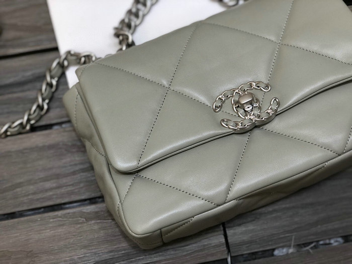 Chanel 19 Lambskin Flap Bag Grey AS1160