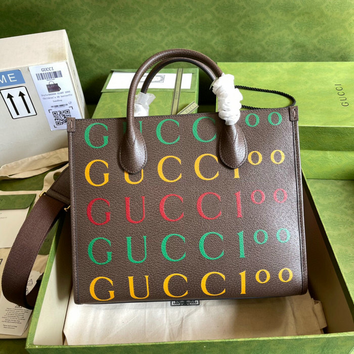 Gucci 100 small tote bag Brown 680956