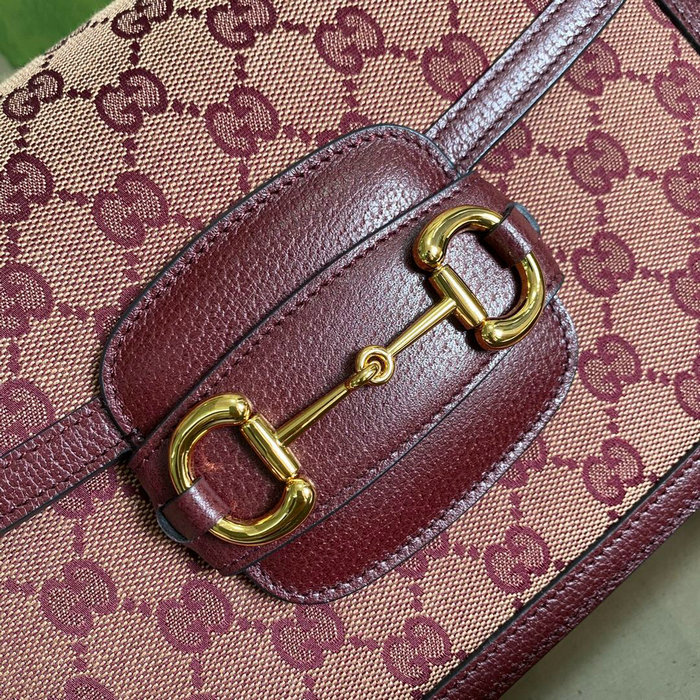 Gucci Horsebit 1955 Small Bag Burgundy 602204