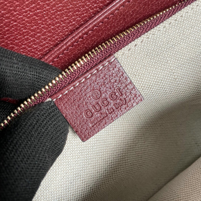 Gucci Horsebit 1955 Small Bag Burgundy 602204