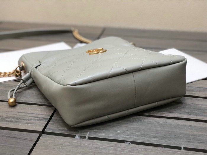 Chanel Drawstring Bag Grey AS2985