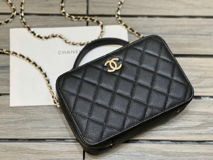 Chanel Grained Calfskin Camera Case Black AS03241