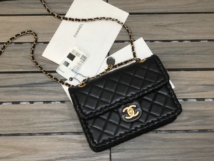 Chanel Lambskin Flap Bag Black AS2496