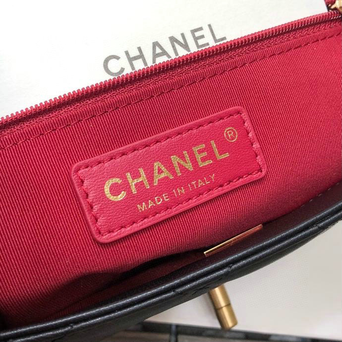 Chanel Lambskin Flap Bag Black AS2496