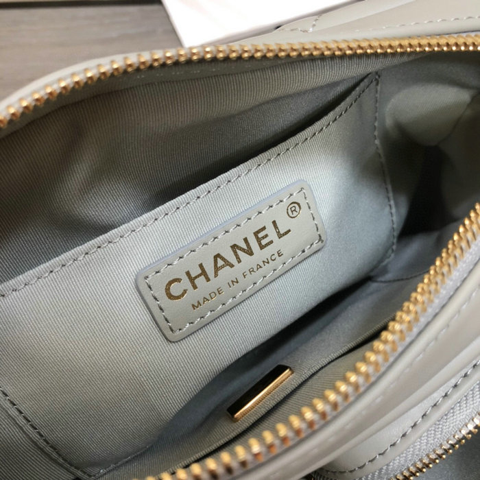 Chanel Small Calfskin Camera Case Grey AS2923