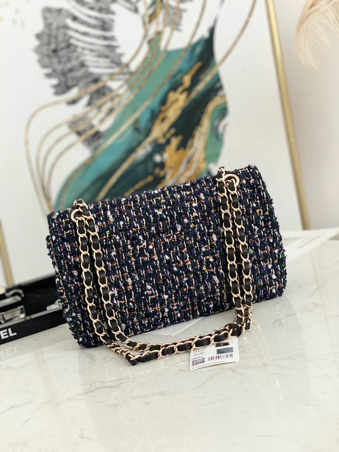 Classic Chanel Tweed Medium Flap Bag A69902