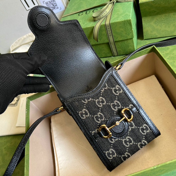 Gucci Horsebit 1955 Mini Bag Black 625615