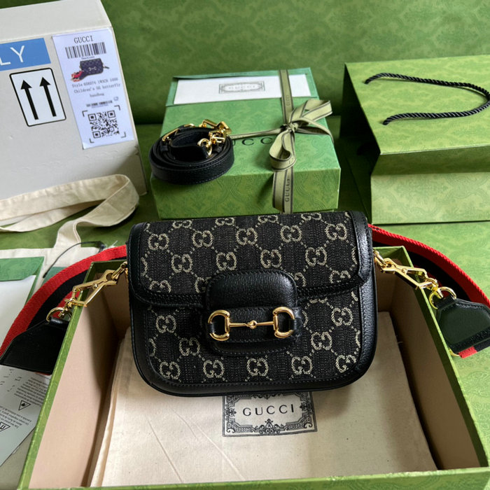 Gucci Horsebit 1955 Mini Bag Black 658574