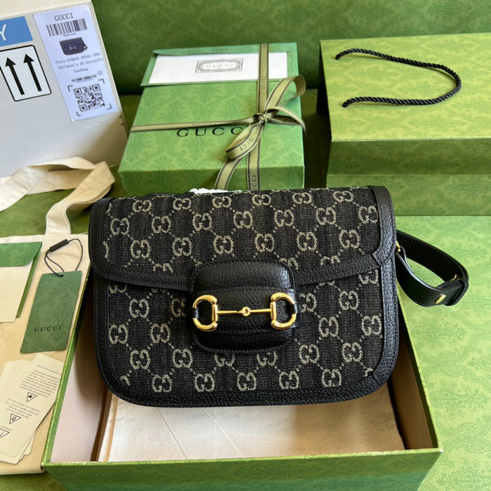 Gucci Horsebit 1955 Small Bag Black 602204