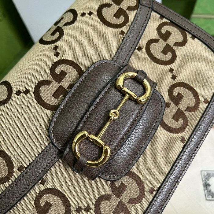 Gucci Horsebit 1955 Small Bag with jumbo GG 602204