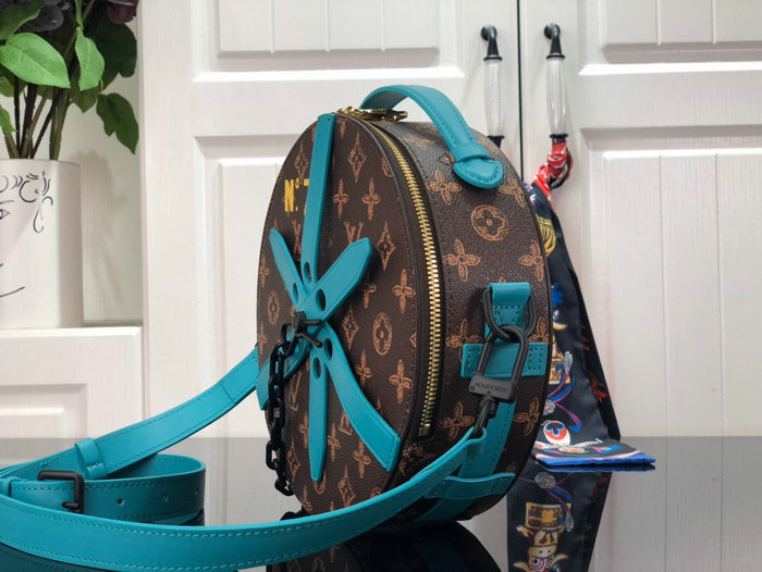 Louis Vuitton Monogram Canvas Wheel Box Blue M59706